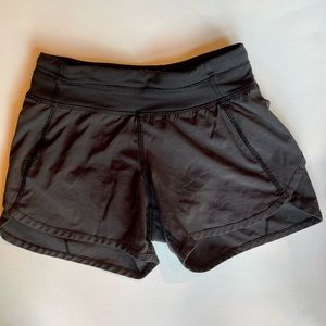 Black athletic shorts